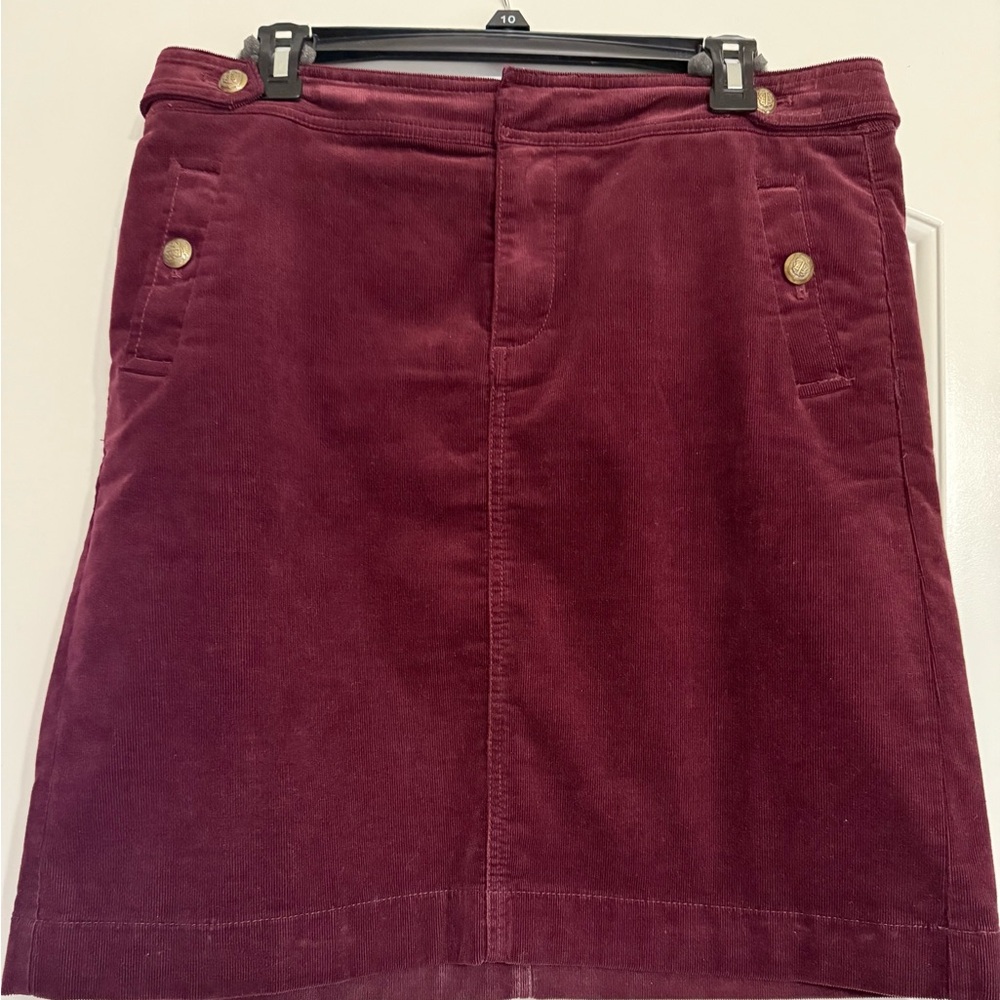 Talbots Rich Burgundy A-Line Skirt